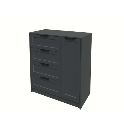 Тумба Тренд КТ-Т90 (Антрацит ЛДСП/ Пепел ЛМДФ) Ш900 В1020 Г451 Тумба Тренд КТ-Т90 (Антрацит ЛДСП/ Пепел ЛМДФ) Ш900 В1020 Г451